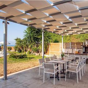 3 bedroom seaside villa with pool & jacuzzi, near Acharavi, sleeps 6